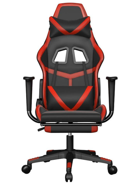 vidaXL 345435 Gaming Chair with Footrest Black/Red