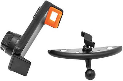 Mobile Phone Holder and Tablet Car with Adjustable Hooks Black