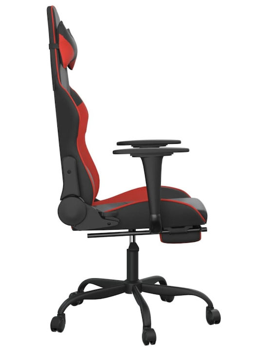 vidaXL 345412 Gaming Stuhl mit Fußstütze Black/Red