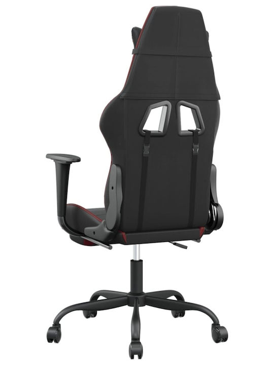vidaXL 345418 Gaming Stuhl mit Fußstütze Black/Burgundy