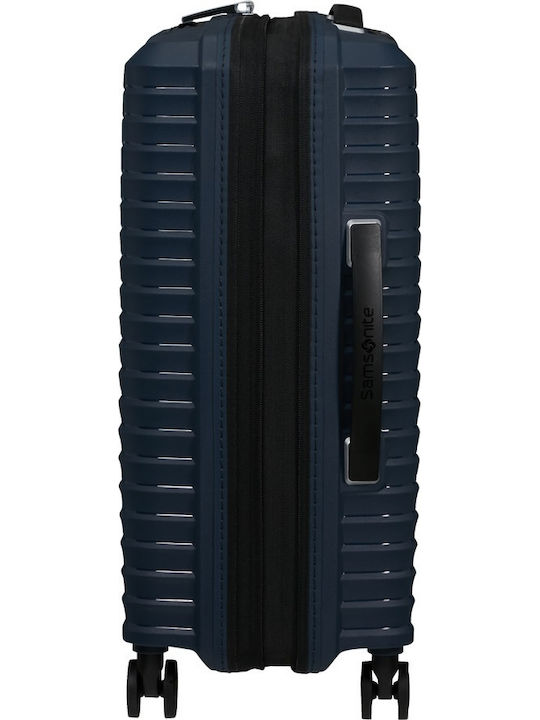 Samsonite Upscape Cabin Hard Navy Blue Suitcase With 4 Wheels Height 55cm