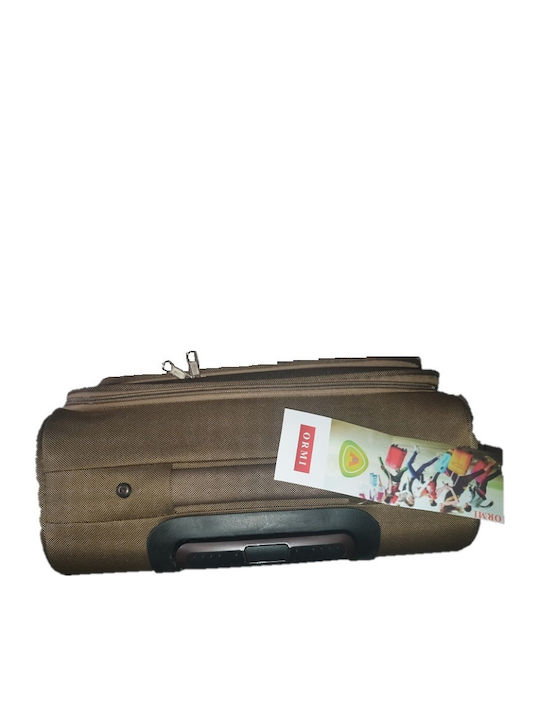 Ormi Reisegepäck Kabinen Stoff Beige mit 2 Räder Höhe 25cm
