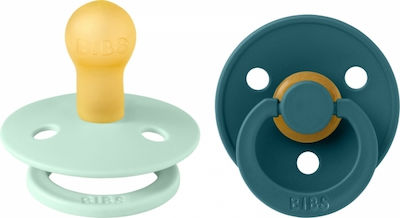 Bibs Pacifiers Rubber Colour Nordic Mint / Forest Lake for 6-18 months 2pcs