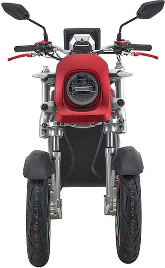 WheelnWater Ηλεκτρικό Μηχανάκι Ισχύος 5000W με Τελική Ταχύτητα 95km/h Αυτονομίας 210km Κόκκινο