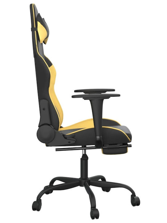 vidaXL 345413 Gaming Stuhl mit Fußstütze Black / Yellow