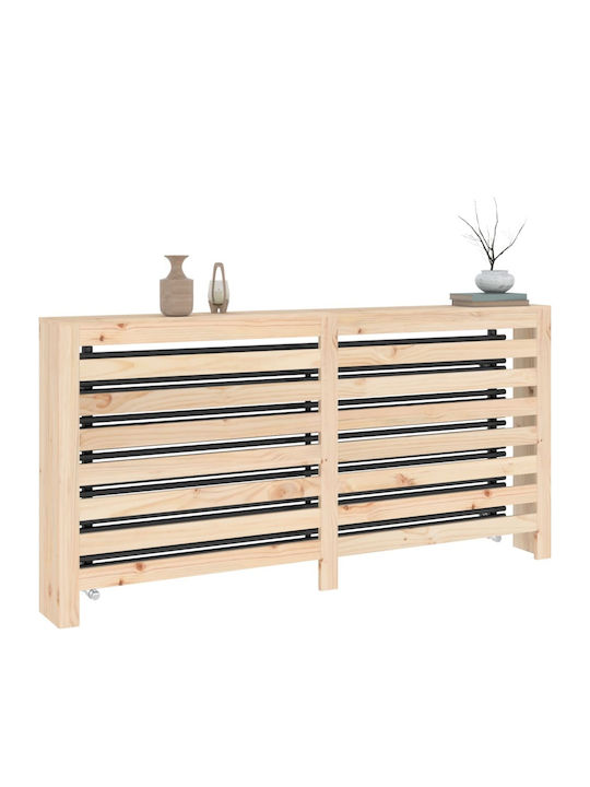vidaXL Husă Pentru Radiator Din Lemn Masiv Maro 169x19x84cm