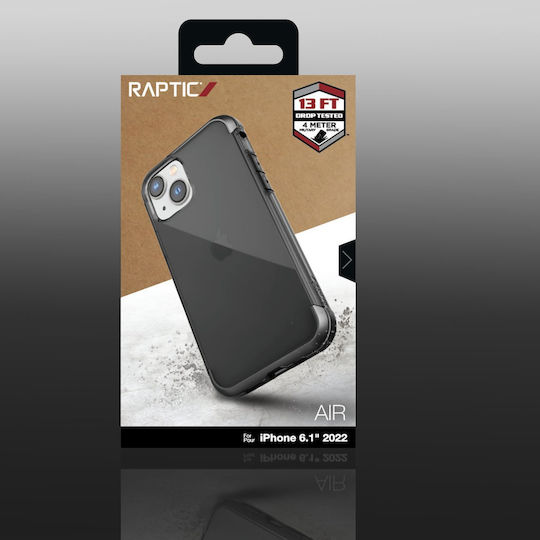Raptic X-Doria Air Umschlag Rückseite Kunststoff / Silikon Gray (iPhone 14)