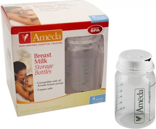 Ameda Δοχεία Αποθήκευσης Μητρικού Γάλακτος 120ml 4τμχ