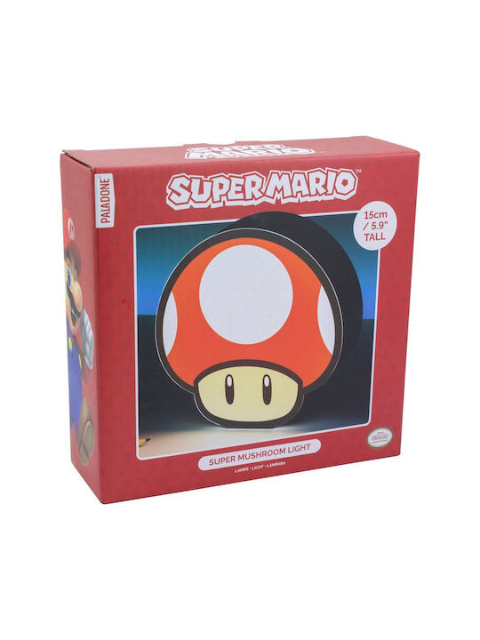 Paladone Lampă decorativă pentru copii Super Mushroom Roșu 15εκ.