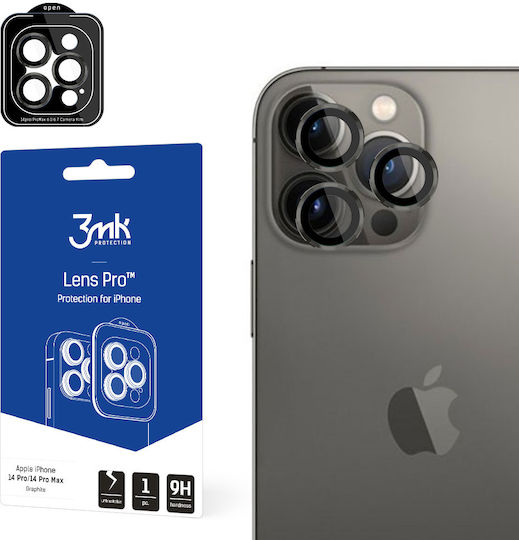 3MK Protecție Cameră Tempered Glass Graphite pentru iPhone 14 Pro / 14 Pro Max - iPhone 14 Pro / 14 Pro Max