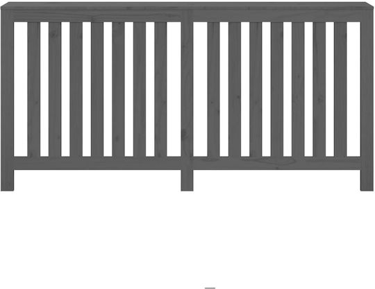 vidaXL vidaXL Gray Solid Wood Radiator Cover 169x19x84cm