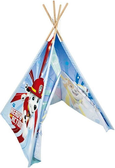 Kids Indian Teepee Play Tent Paw Patrol Light Blue