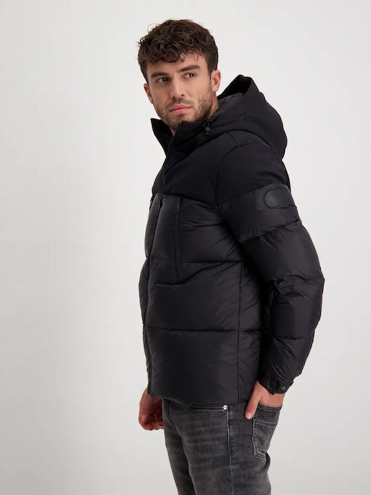 Men's Puffer Jacket for Winter Cars Jeans 6487201 Black