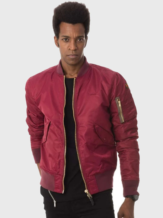 Schott N.Y.C Bomber of the series Burgundy - JKTAC Bordeaux