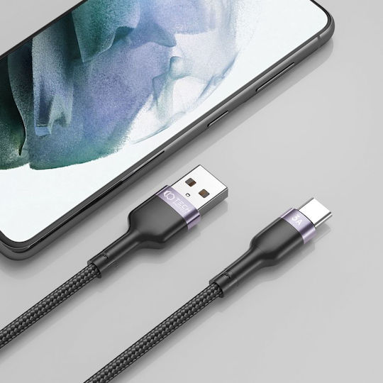 Tech-Protect Ultraboost Geflochtenes USB 2.0 Kabel USB Typ-C männlich - USB-A Power Delivery Schwarz 0,25m