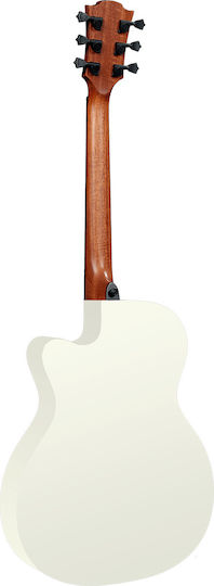 Lag Semi-Acoustic Guitar T118ASCE Cutaway White