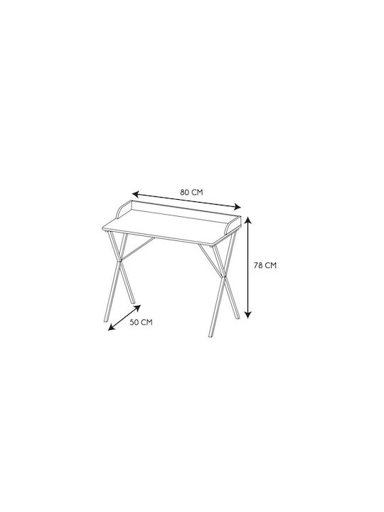 Παιδικό Γραφείο Λευκό 80x50x78cm
