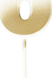 Ginger Ray Birthday Candle Number "0" in Gold Color MIX-222