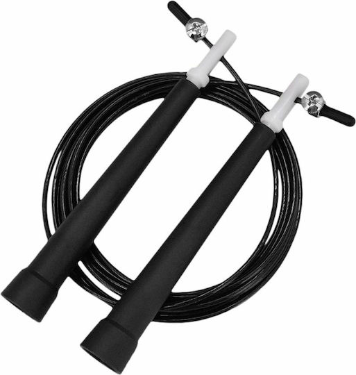 Muscle Power Jumping Rope Gymnastic 3m Black with Adjustable Length