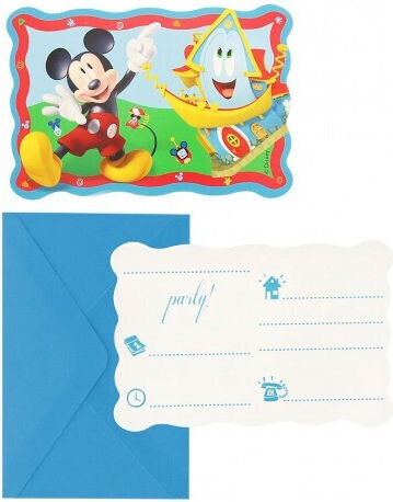 Procos 6 Προσκλήσεις Mickey Mickey Rock The House 93939