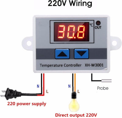 XH-W3001 230v Microcalculator digital de temperatură XH-W3002