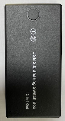 2 Eingänge 4 Ausgänge USB 2.0 Sharing Switch Box