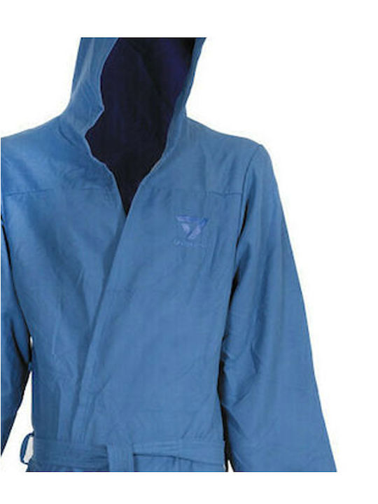 Vaquita 66726 Blue Swimming Bathrobe Suede Microfiber