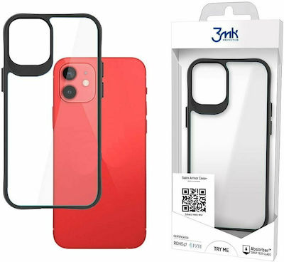 3MK SatinArmor+ Plastic / Silicone Back Cover Durable Black (iPhone 11)