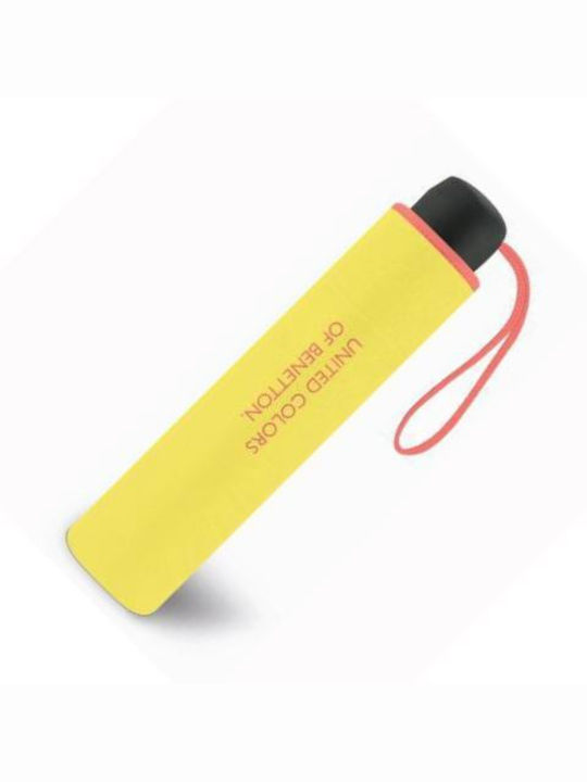 Benetton Super Mini Чадър за Дъжд Компактен Lemon