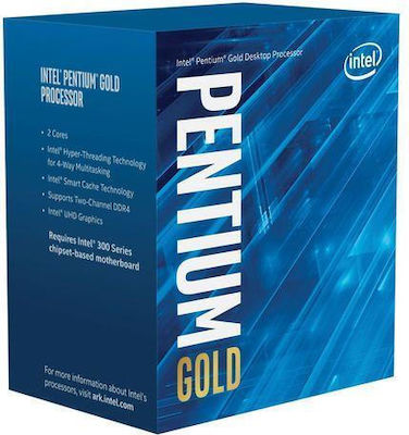 Intel Pentium Dual Core Gold G5420 3.8GHz Επεξεργαστής 2 Πυρήνων για Socket 1151 σε Κουτί με Ψύκτρα