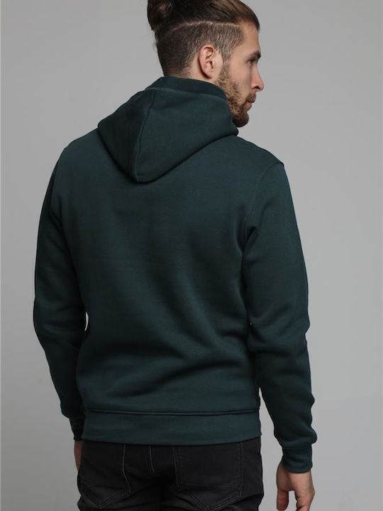 Φούτερ με Κουκούλα Forest Green