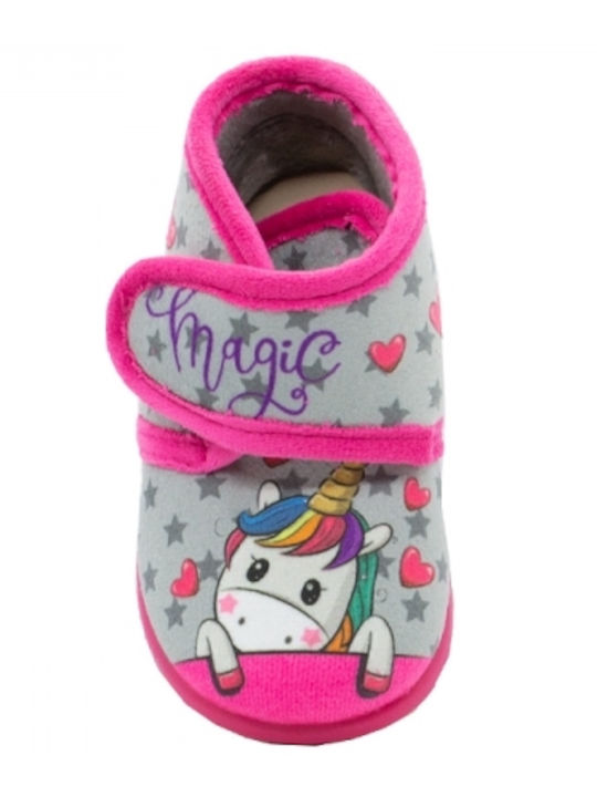 Childrenland Kids Slipper Ankle Boot Fuchsia