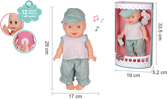 Zita Toys Μωρό Κούκλα για 3+ Ετών