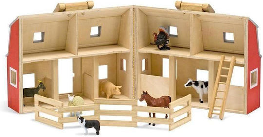 Melissa & Doug Fold & Go Barn Wooden Dollhouse