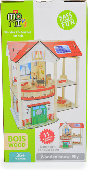 Moni Elly EV22 Wooden Dollhouse