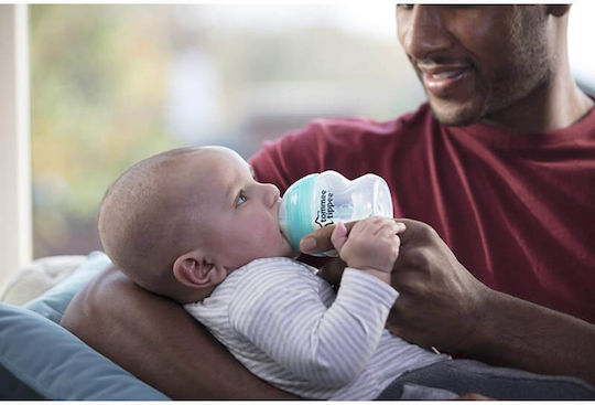 Tommee Tippee Plastic Baby Bottle Advanced Anti-Colic With Silicone Teat For 0+ Months Blue 260ml