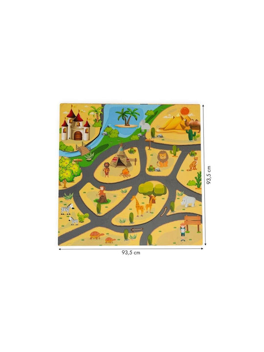 Ecotoys Kids Synthetic Activity Mat Road 93x93cm 9mm