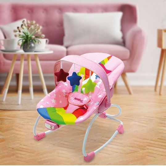 Asalvo Electric Baby Relax Evolutive with Music and Vibration Unicorn Pink for Child up to 9kg