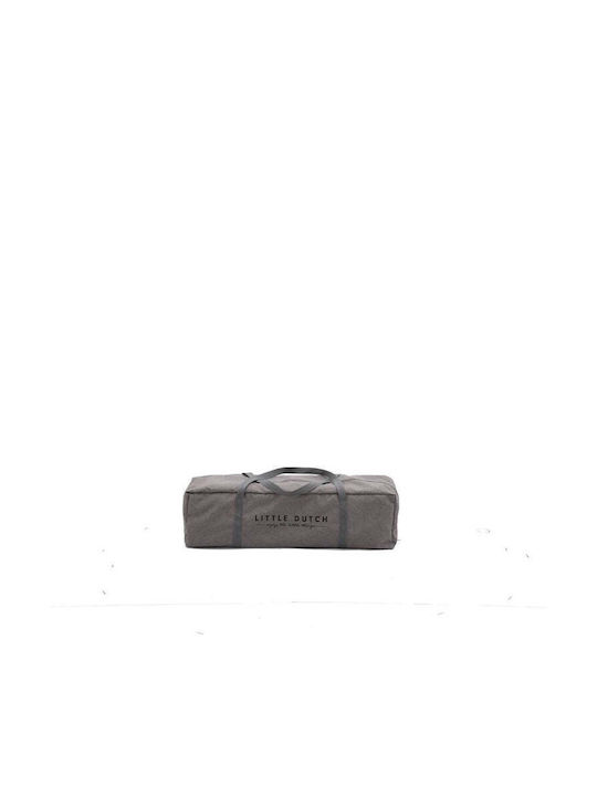 Little Dutch Little Dutch Parquet Παρκοκρέβατο με Στρώμα Γκρι 125x65cm
