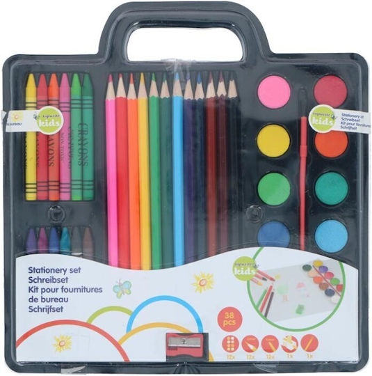 Bakaji Painting Set 38-piece Painting Set 26.5x26.5cm 38pcs