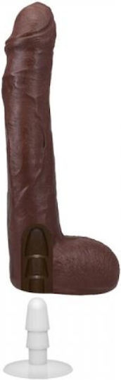 Doc Johnson Signature Cocks Anton Harden Ultraskyn with Removable Vac-U-Lock Ρεαλιστικό Dildo με Όρχεις και Βεντούζα Καφέ 28cm