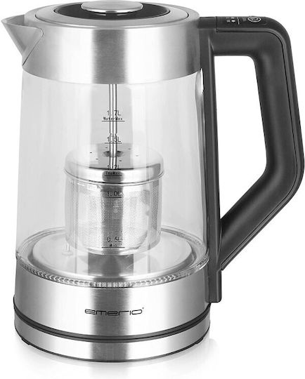 Emerio Inox French Press Coffee Maker Silver 1.7lt