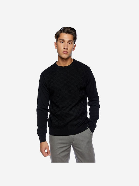 Sogo Men's Long Sleeve Sweater Black