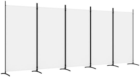 vidaXL Dekorativer Paravent Stoff mit 5 Blättern 433x180cm