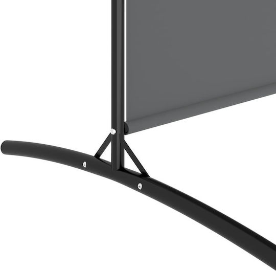 vidaXL Декоративен Параван Текстилен с 6 Панела Charcoal 520x180см