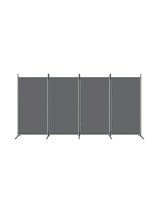 vidaXL Декоративен Параван Текстилен 346x180см