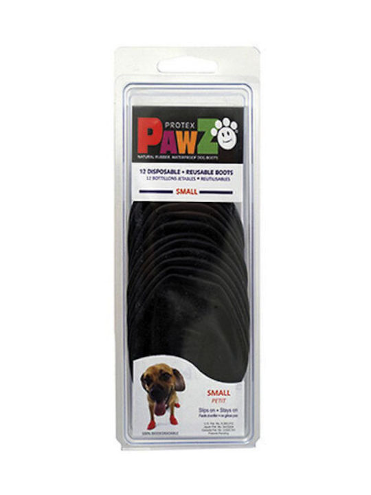 Pawz Pawz Παπούτσια Σκύλου Παπουτσάκια Μαύρα XLarge σε Μαύρο Χρώμα 12τμχ