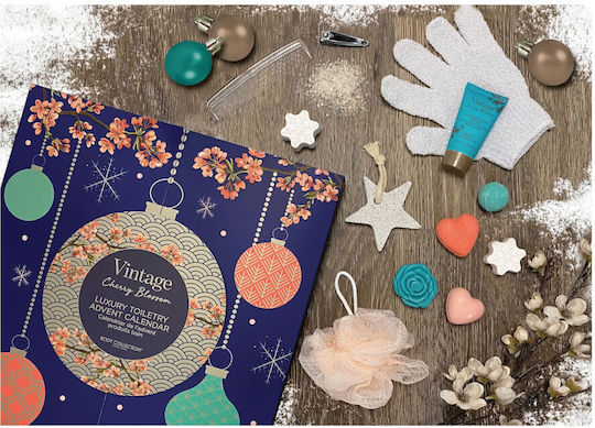 Body Collection Vintage Cherry Blossom Advent Calendar Luxury Toiletry