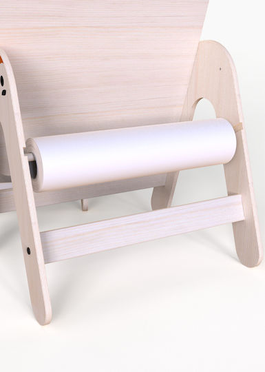 Bear Kids Table and Chairs Set made of Wood Beige Mamatoyz