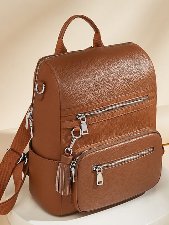 Foxer Damen Tasche Rucksack Tabac Braun